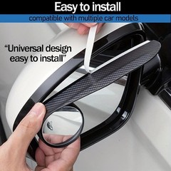 2-Pack Blind Spot Car Rearview Mirrors | Universal 360° Adjustable Round Rearvi