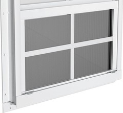 Flush Mount Shed Windows 24” W x 27” H – Durable Aluminum Frame, 2 Pack