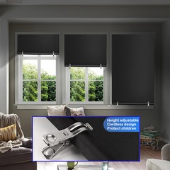 DIY Window Blackout Blinds No Drill Window Shades & Blinds with Stickers & Tabs