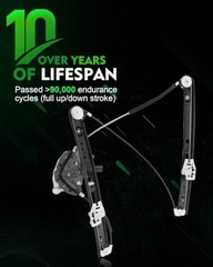 Front Left Driver Side Power Window Regulator with Front Right Passenger Side