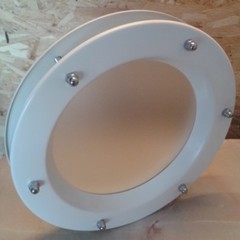 PORTHOLE FOR DOOR phi 350 mm White – RAL 9016