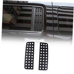 Aluminum Alloy Rear Door Window Decals Glass Cover Trim Panel for Hummer Black