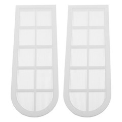 2Pcs Durable White Plastic Dollhouse Windows Miniature Frames for DIY Use