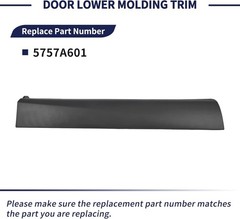 Door Lower Molding Trim Compatible with Mitsubishi Rear Left Driver Side