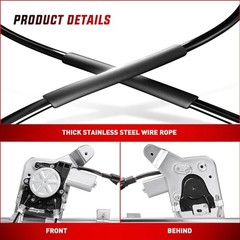 Side Power Window Regulator/Motor Compatible with 2001 741-578 Rear Driver