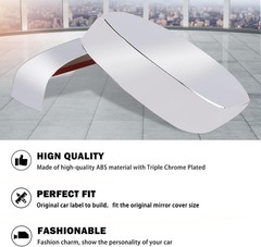 Side View Mirror Covers Caps Top Half Compatible with Silverado Tahoe Subur