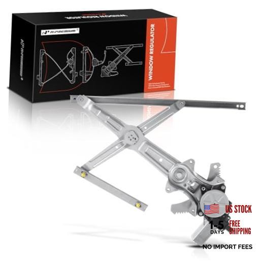 Power Window Regulator with 2-Pin Motor Side Compatible with Front Passenger