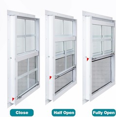 2 Pack Shed Windows 18″x36″ Flush Mount Household Windows with Thicker Tempered