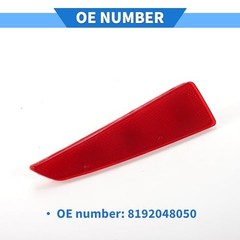 Bumper Reflector Compatible for Lexus RX350 2016-2019, Durable ABS Plastic Red