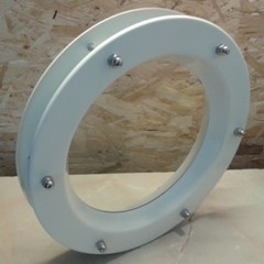 PORTHOLE FOR DOOR phi 350 mm White – RAL 9016