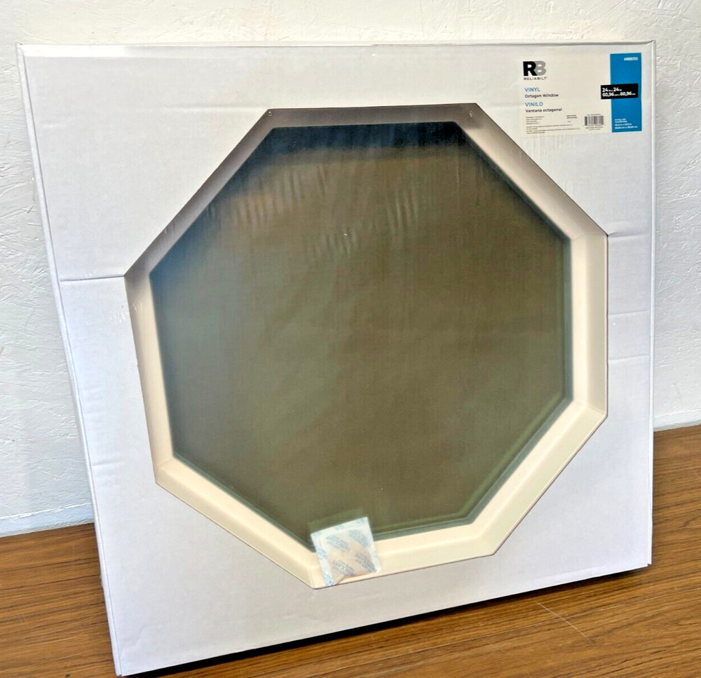 Reliabilit Vinyl Octagon Window 24” x 24” #4066703 White Model VOCT2424RB