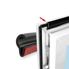 Self-Adhesive Silicone/PU Door Window Weatherstripping Noise Proof Sealing Strip