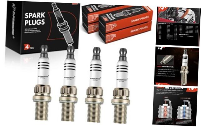 Iridium Platinum Spark Plugs Compatible with Mini Cooper 2007-2015, Cooper