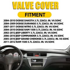 Right Valve Cover Compatible with 2004-2010 Dodge Dakota 2004-2010 Dodge RAM …