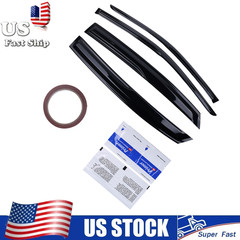 Black Wind Deflectors Window Vent Visors Rain Guard For Acura Integra 2023-2025