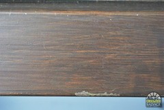 Salvaged Steel Window Frame with Leaded Glass Transom, 81.5″H x 47″W