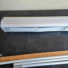 Retractable Roll Up Banner Stand Silver Aluminum Base Pole 75×33