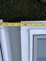 American Craftsman 70 Series 30 1/2 x 31 White Vinyl Sliding Window w/ Screen