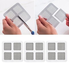 3Pcs Durable Window Sticker Screen Repair Patch for Home Door Grey Mesh