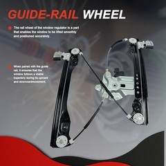 748-974 Power Window Regulator with Motor Compatible Front Driver Left Side