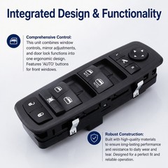 Driver Side Power Window Control Switch fits Chrysler Town & Country Dodge Jeep