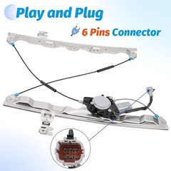 Front Right Passenger Side Power Window Regulator With Motor 6 Pins Compatible