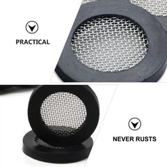 50Pcs Reusable Silicone Seal O Ring Washer with Steel Mesh for Shower Hose