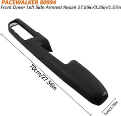 80994 Front Driver Left Side Armrest Repair for 2010-2014 Chevy Avalanche Silver
