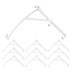 10 Pcs Clear Blind Clips Vertical Wall Mounts Valance Securing Curtain Rod