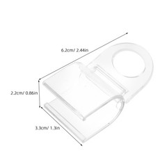 6 Pcs Blind Cover Clips Curtain Retainer Holder Roller Pull Plastic