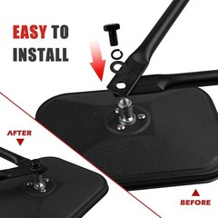 Doors Off Mirrors for Jeep (2-Pack) – Quick Release & Easy-Install Side View Mir