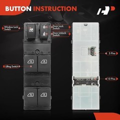 Front Left Driver Side Power Window Switch – Compatible with Infiniti G25