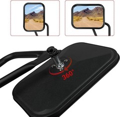 Doors Off Mirrors for Jeep (2-Pack) – Quick Release & Easy-Install Side View Mir