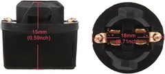 T10 194 168 Socket Base for Car Instrument Panel Dash Gauge Cluster Bulbs (10 Pa