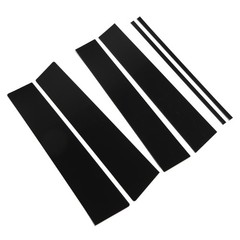 6 Pcs Glossy Black Pillar Door Trim With Window Pillar Post Protector Cover RCJG