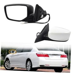 Driver Left Side Mirror Compatible with 2013-2017 Honda Accord Wihte Left