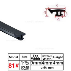 EPDM Window & Door Gasket Seal Flipper Double Glazing Rubber Draught Seal 1M