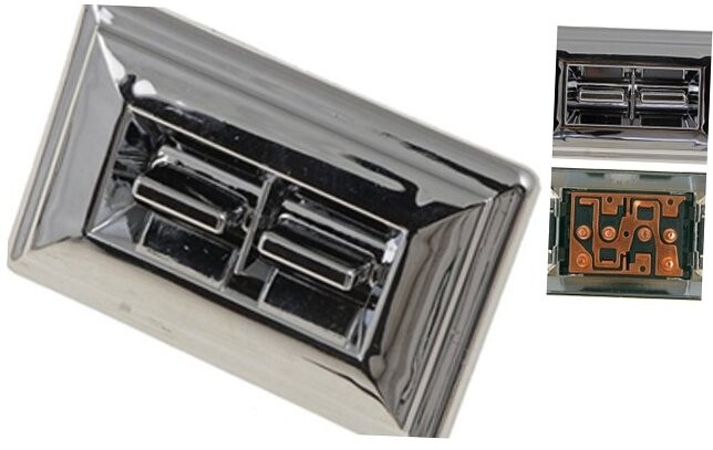 49242 Front Driver Side Power Window Switch- Front Driver Side, 2 Button