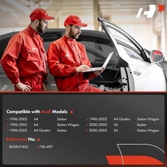 Power Window Regulator without Motor Compatible with Audi Front Passenger(RH)