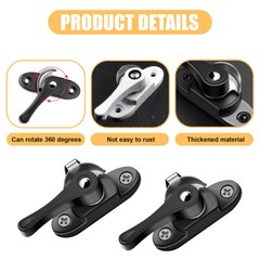 1PCS Accessories Sliding Doors Safety Lock Crescent Lock Window Lock Door Lock