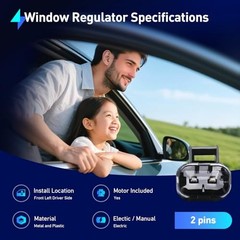 Rear Passenger Side Power Window Regulator w/Motor for 00 748-229(Rear Right)