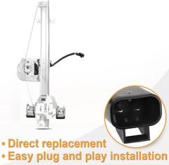 Rear Left Driver Side Power Window Regulator with Motor fit for Extended Cab Onl
