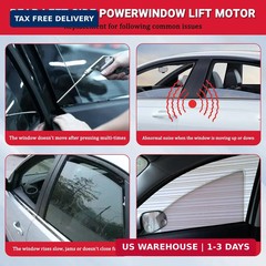 Power Window Motor Rear Right Passenger Side Compatible with Kia Optima 2016 201