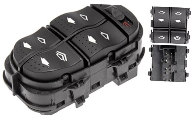 Front Driver Power Window Switch Replacement for 00-07 Ford Focus