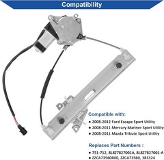 751-712 Power Window Regulator with Motor Compatible with Rear Left Driver Side