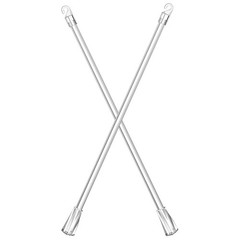 2 Pcs Drapery Pull Rod Curtain for Tie up Telescopic Blind Wand Clear