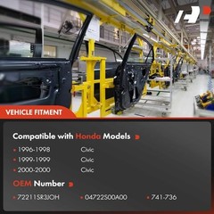 Power Window Regulator with Motor Compatible with Honda Front Passenger(RH)