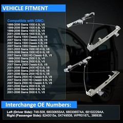 Front Driver and Passenger Power Window Regulator Front Left & Front Right