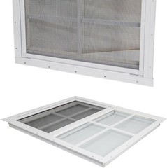 Durable 24″x36″ Sliding Windows with Tempered Glass & Fiberglass Screen – 2 Pack