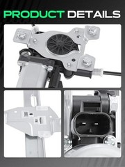 Front Passenger Side Power Window Regulator With 2-Pin Motor Assembly for